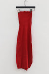 Marc le bihan belted tube top dress 21938-E21 POPPY